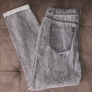 Ashley Mason Distressed Gray Jeans Size 28